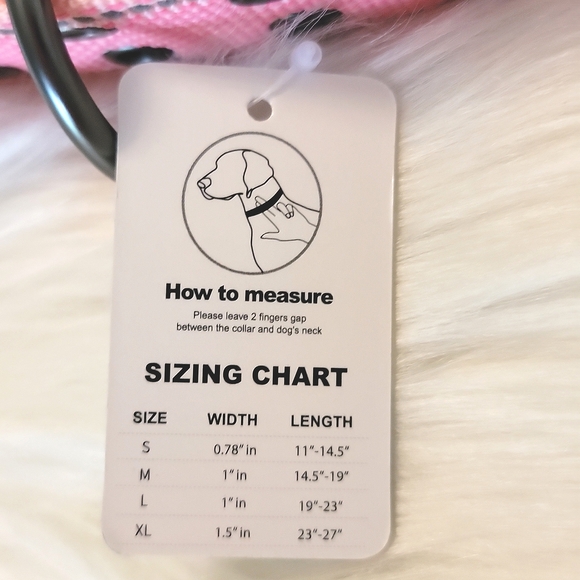 🌴 NWT PetiFine Neoprene Light Pink Padded Dog Collar 🩷 - Picture 3 of 7